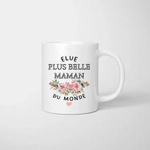 Laden Sie das Bild in den Galerie-Viewer, Elue plus belle maman du monde - Mug personnalisé (1-4 enfants)
