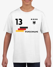 Laden Sie das Bild in den Galerie-Viewer, Fußball EM 2024 Trikot Kinder individuell - Personalisiertes T-Shirt für Kinder (100% Baumwolle)
