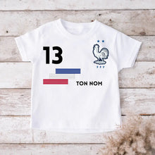 Laden Sie das Bild in den Galerie-Viewer, Football Euro 2024 France Maillot enfant personnalisé - T-shirt personnalisé pour enfant (100% coton)
