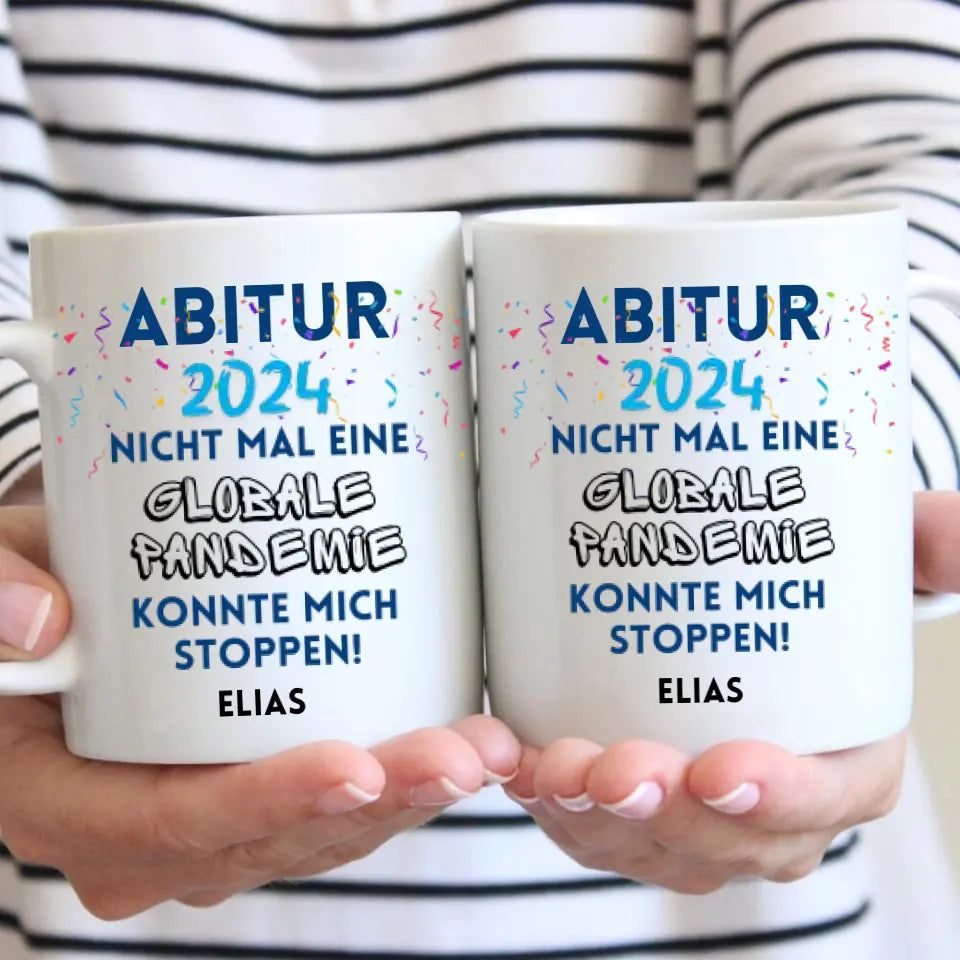 Abschluss 2024 - Personalisierte Tasse zum Abschluss, Abitur, Studium, Bachelor, Master, Ausbildung, Realschule