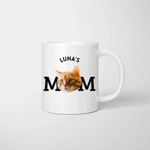 Personalisierte Haustiermama Foto Tasse (Gesicht auf Tasse)