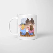 Laden Sie das Bild in den Galerie-Viewer, Am liebsten trinke ich Kaffee...IN RUHE! - Personalisierte Tasse Freundinnen &amp; Kolleginnen (2-4 Personen)
