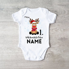 Laden Sie das Bild in den Galerie-Viewer, Mein 1. Weihnachten - Personalisierter Baby-Onesie/ Strampler Weihnachtsgeschenk, 100% Bio-Baumwolle
