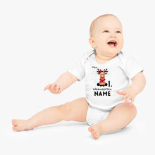 Laden Sie das Bild in den Galerie-Viewer, Mein 1. Weihnachten - Personalisierter Baby-Onesie/ Strampler Weihnachtsgeschenk, 100% Bio-Baumwolle
