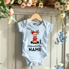 Laden Sie das Bild in den Galerie-Viewer, Mein 1. Weihnachten - Personalisierter Baby-Onesie/ Strampler Weihnachtsgeschenk, 100% Bio-Baumwolle
