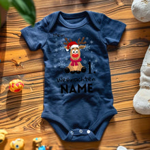 Laden Sie das Bild in den Galerie-Viewer, Mein 1. Weihnachten - Personalisierter Baby-Onesie/ Strampler Weihnachtsgeschenk, 100% Bio-Baumwolle
