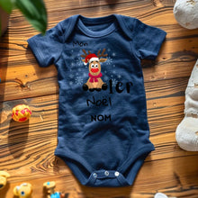 Laden Sie das Bild in den Galerie-Viewer, Mon 1er Noël - Onesie/dorsal bébé personnalisé pour Noël, 100% coton bio
