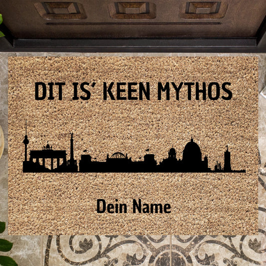 Berlin Skyline - Personalisierte Fussmatte