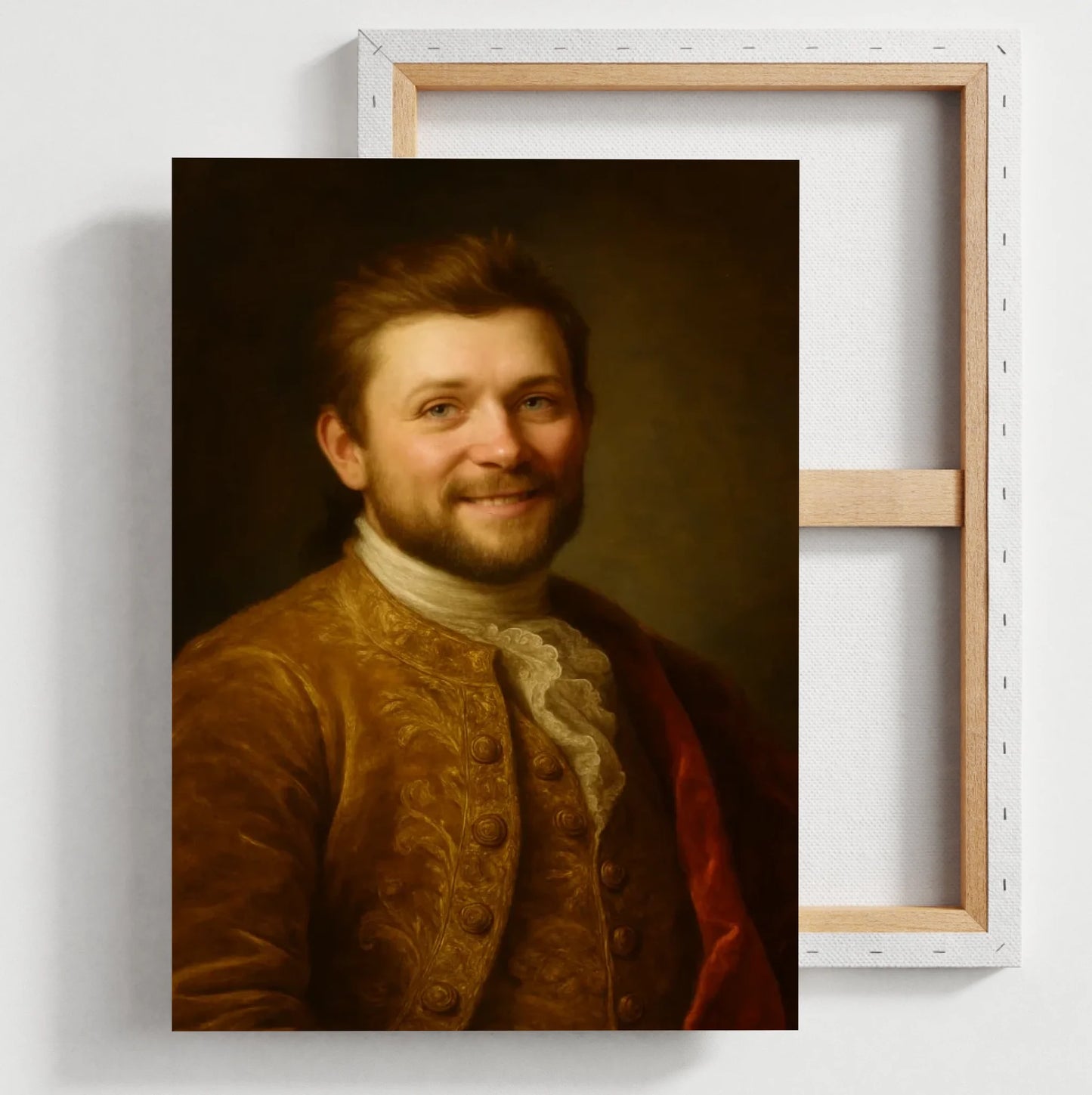 Royales Portraitbild - Personalisierte Leinwand mit Fotoupload im Stil eines königlichen Öl-Gemäldes