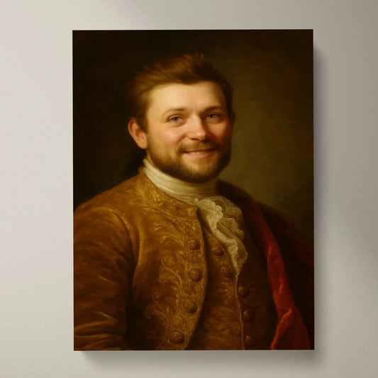 Royales Portrait - Personalisiertes Poster mit Fotoupload im Stil eines königlichen Öl-Gemäldes