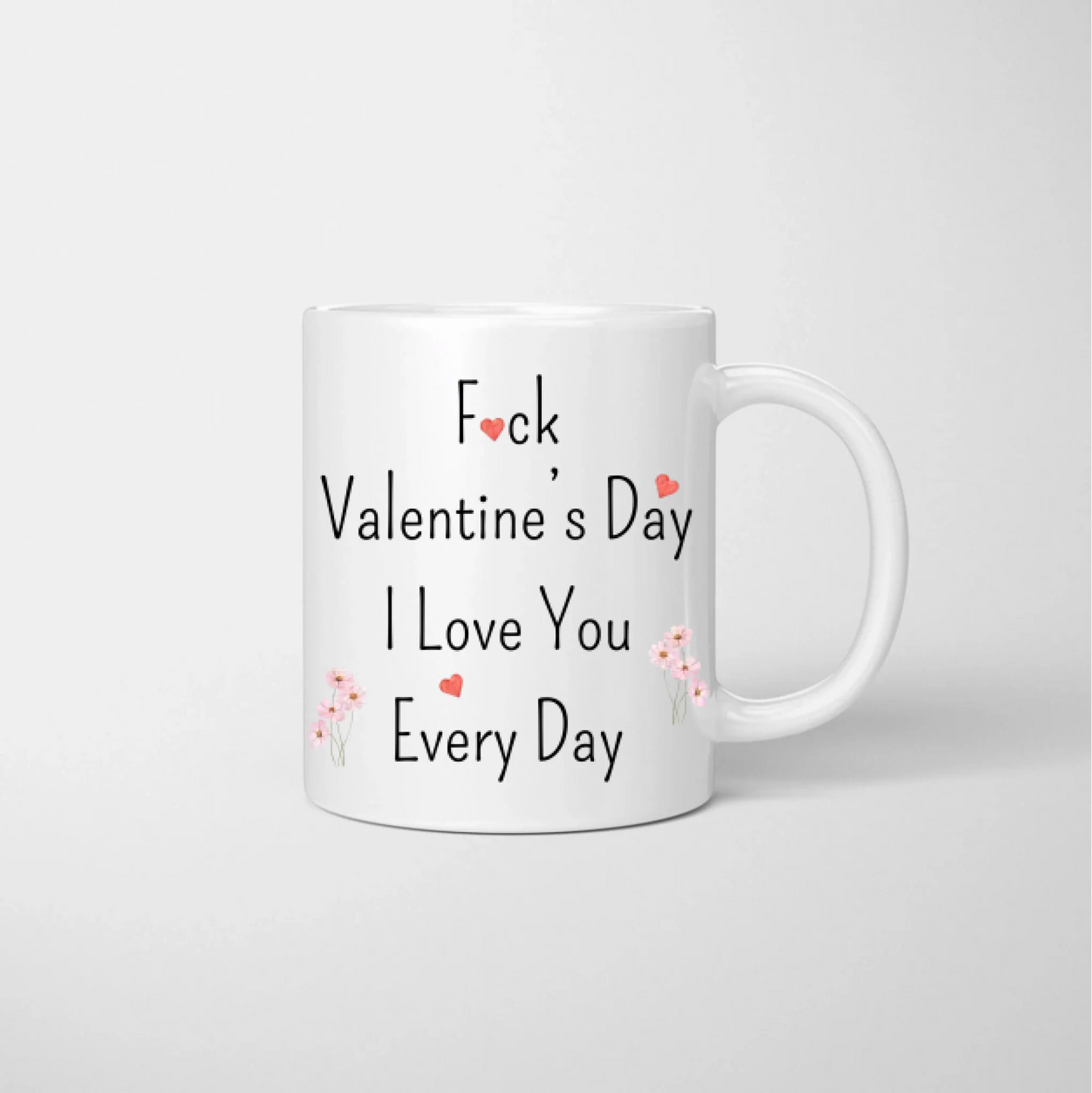 F Valentine's Day - Tasse personnalisée pour la Saint-Valentin pour ton partenaire, ton couple, tasse pour couple