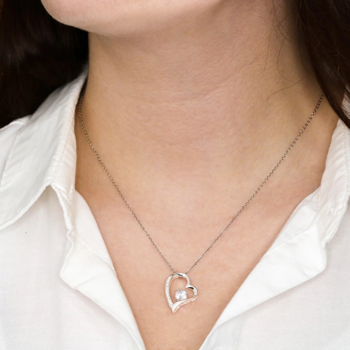 Forever Love "Bestes Pärchen" - Halskette mit Herzanhänger & personalisierter Karte