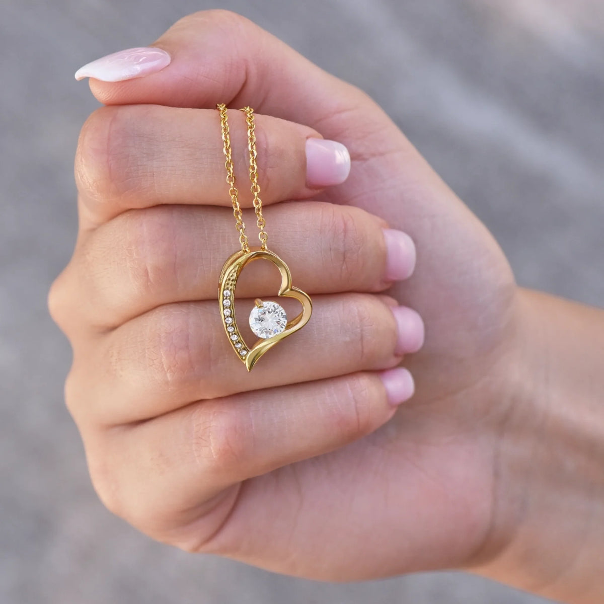 Forever Love "Bestes Pärchen" - Halskette mit Herzanhänger & personalisierter Karte