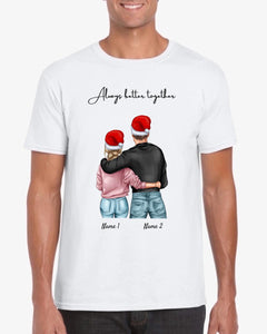 Bestes Pärchen Weihnachten - Personalisiertes T-Shirt