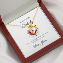 Laden Sie das Bild in den Galerie-Viewer, Forever Love - Halskette mit Herzanhänger &amp; personalisierter Karte

