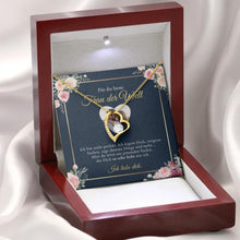 Laden Sie das Bild in den Galerie-Viewer, Forever Love &quot;Beste Frau&quot; - Halskette mit Herzanhänger &amp; personalisierter Foto-Karte
