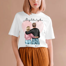 Laden Sie das Bild in den Galerie-Viewer, Bestes Pärchen - Personalisiertes T-Shirt (100% Baumwolle, Unisex)
